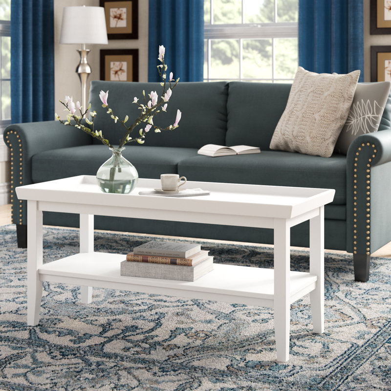 Andover Mills Gwen Solid Wood Coffee Table with Storage